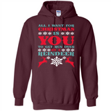 All I Want For Christmas Is You To Get Run Over By A Reindeer - Hoodie