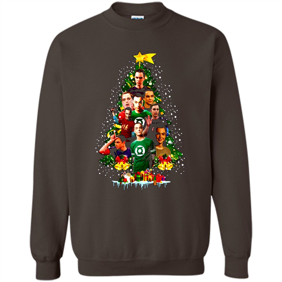 Sheldon Cooper Christmas tree sweater PINGPONG