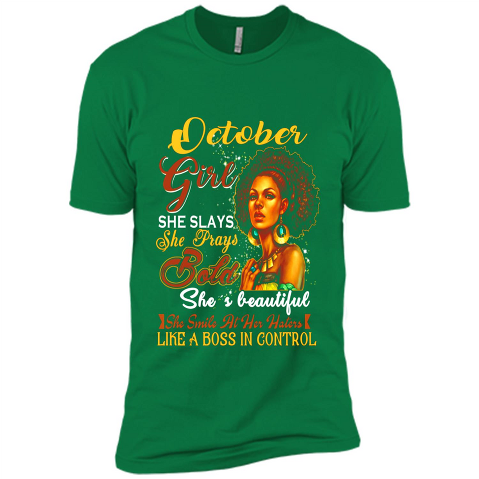October Girl She Slays She Prays Beautiful Birthday PINGPONG