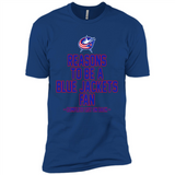 Reasons to be a Columbus Blue Jackets Fan Complete List on Back - Premium Short Sleeve T-Shirt