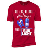 LIFE IS BETTER IN FLIP FLOPS WITH BUD LIGHT
