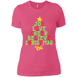 Joy Love Cheer Believe Christmas Tree