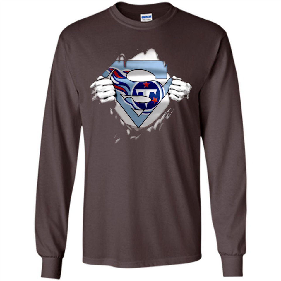 Tennessee Titans And Superman Fans - Long Sleeve T-Shirt
