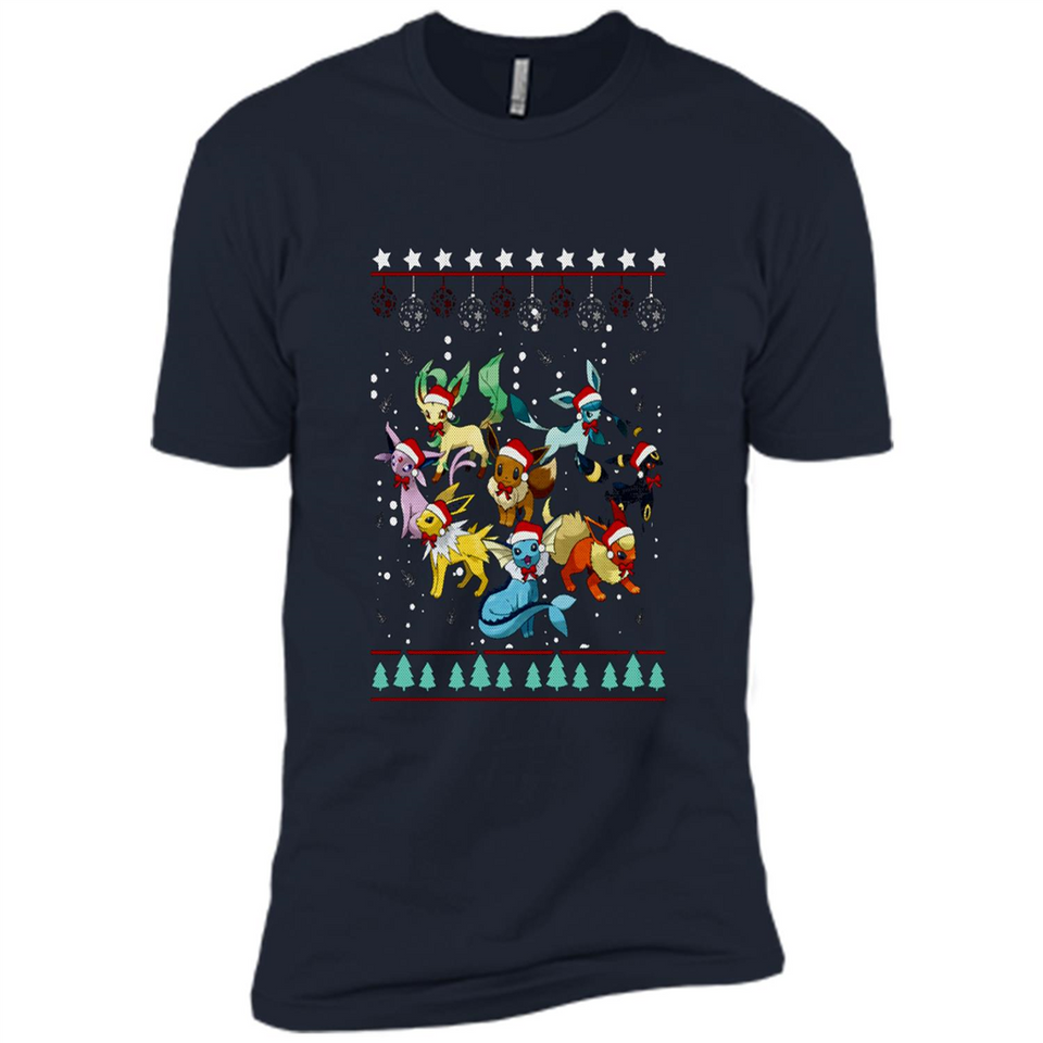 Pokemon Eeveelutions Ugly Christmas Sweater Perfect Christmas PINGPONG