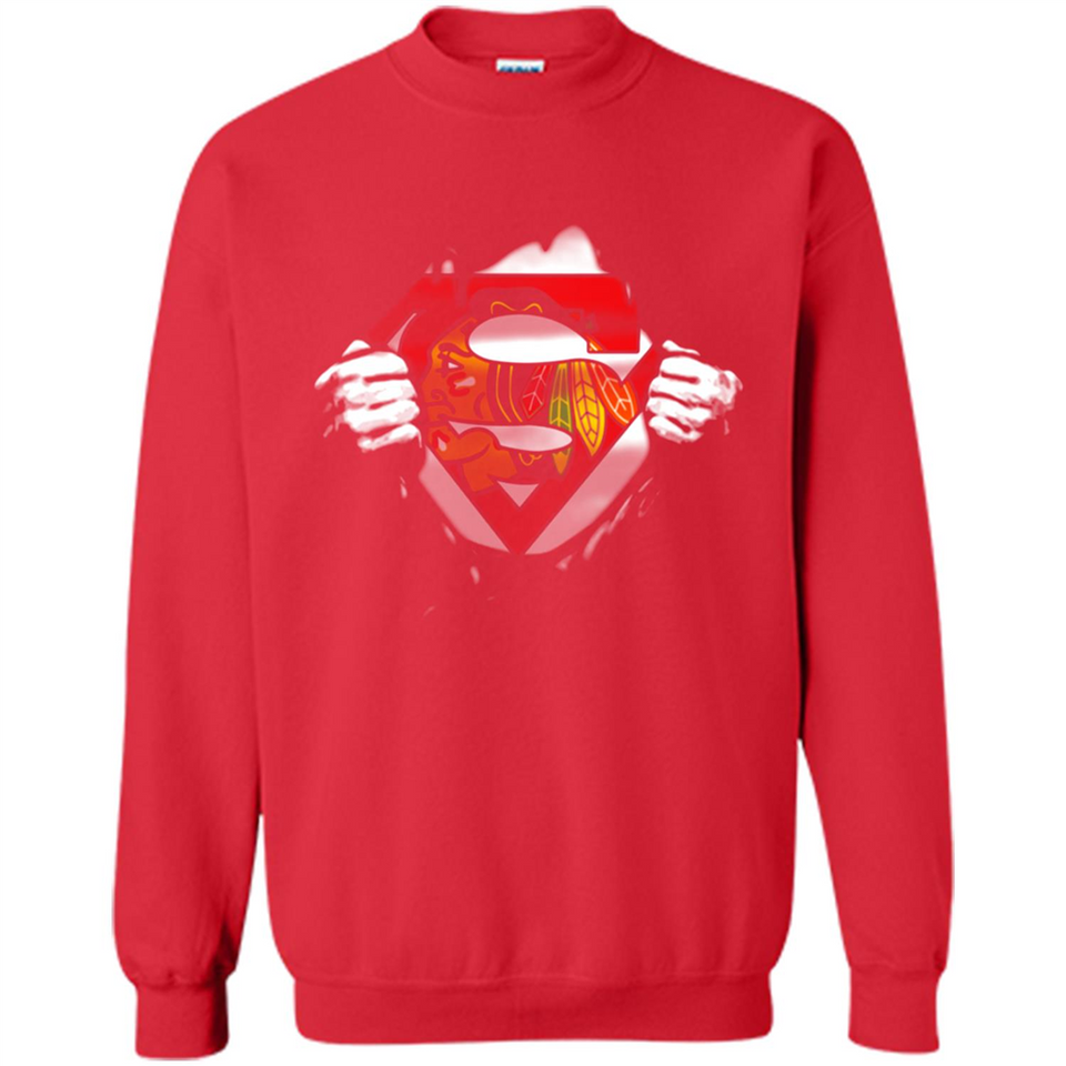 Chicago Blackhawks And Superman Fans - Sweatshirt