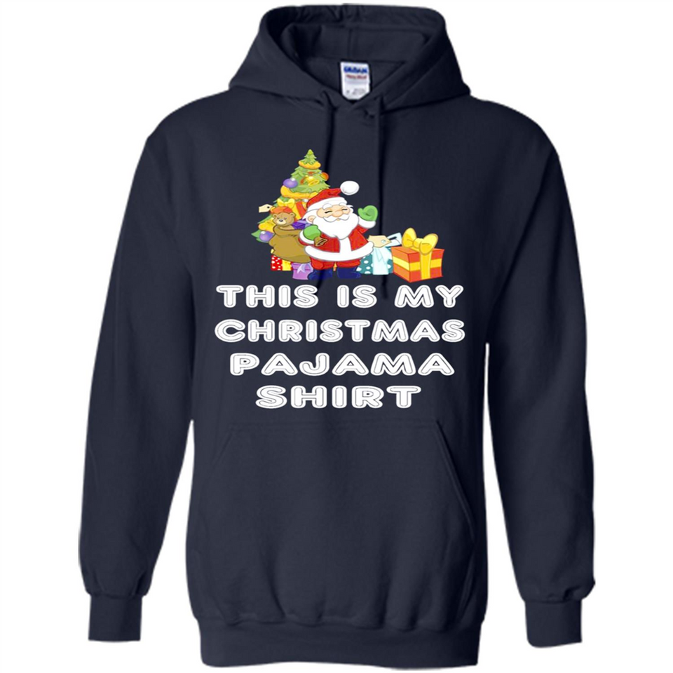 This is My Christmas Pajama Shirt - Santa Bear Tree Gift Tee