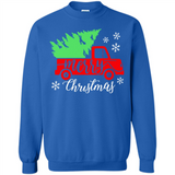 Vintage Christmas Classic Truck T-Shirt with Snow and Tree