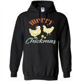 Christmas Chicken Vintage Shirt Funny Santa Hen Farmer Lover - Hoodie