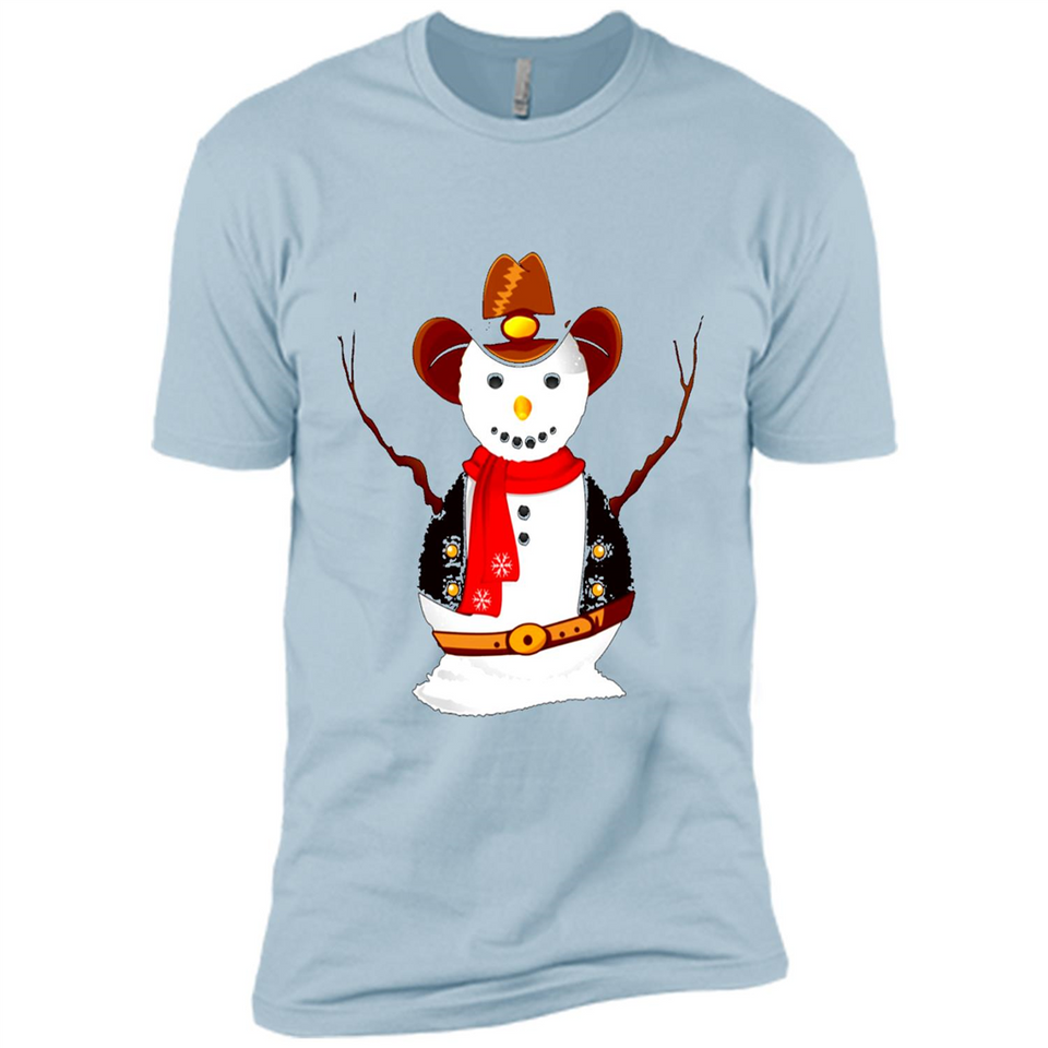 Snowman Cowboy Merry Christmas Xmas