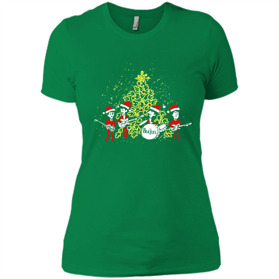 The Beatles chibi Christmas - Ladies' Boyfriend T-Shirt