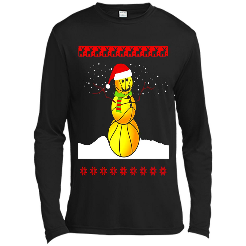 Basketball Santa Funny Christmas - Canvas Long Sleeve T-Shirt