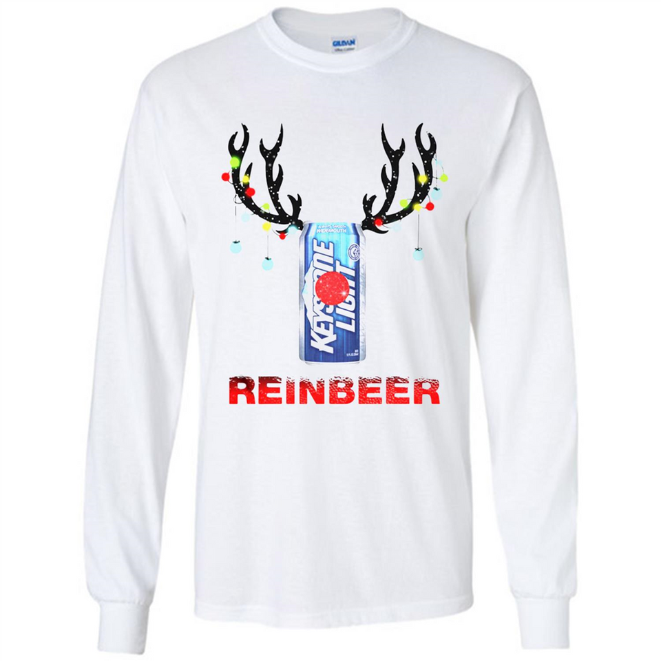 Keystone Light reinbeer Christmas - Long Sleeve T-Shirt