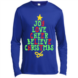 Joy Love Cheer Believe Christmas Tree