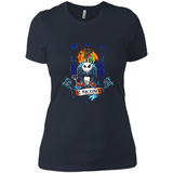 Chicago Blackhawks Halloween The Nightmare Before Christmas - Ladies' Boyfriend T-Shirt