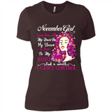 November Butterfly Girl - Ladies' Boyfriend T-Shirt