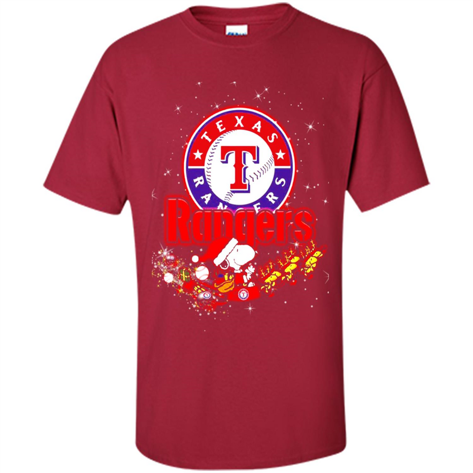 Snoopy Christmas Texas Rangers - Shirt
