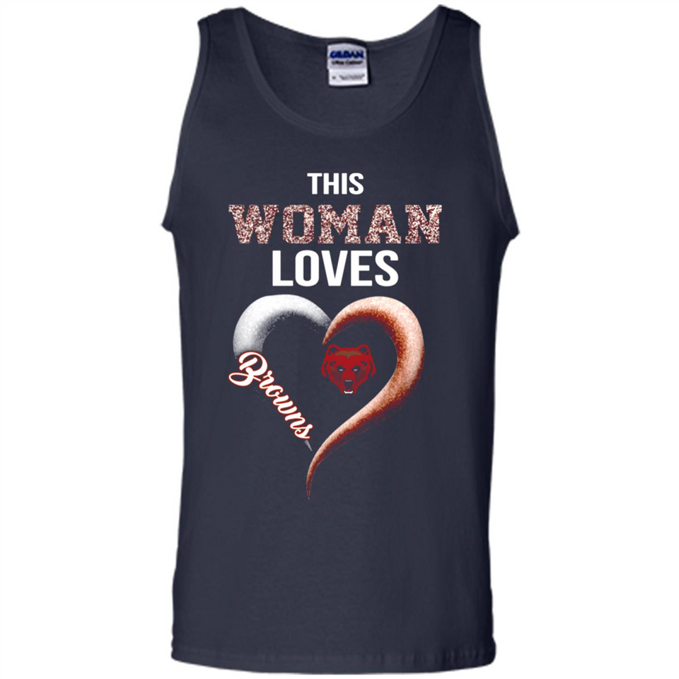 This Woman love Browns NFL football team - Tank Top