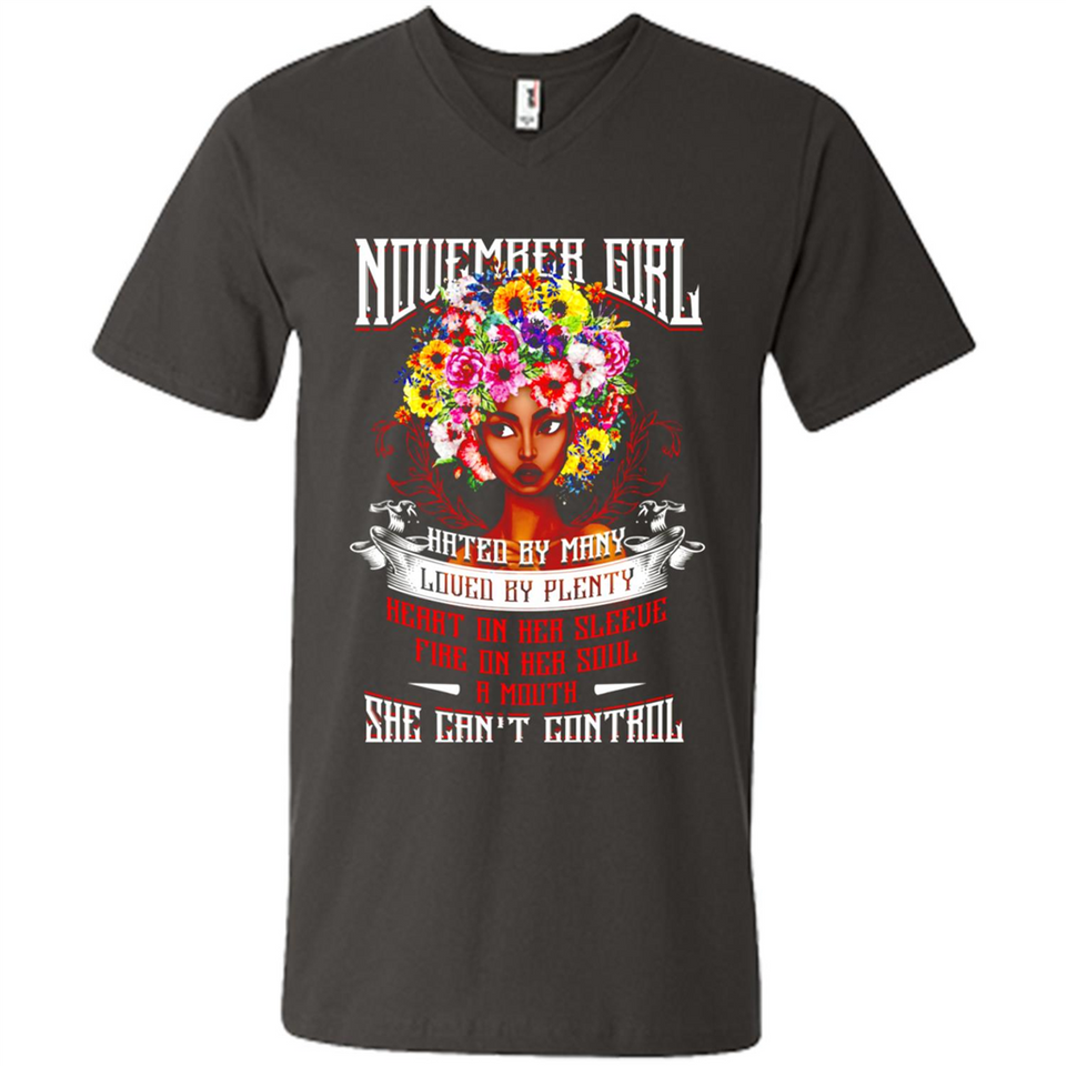 November Girl Flower - Men's V-Neck