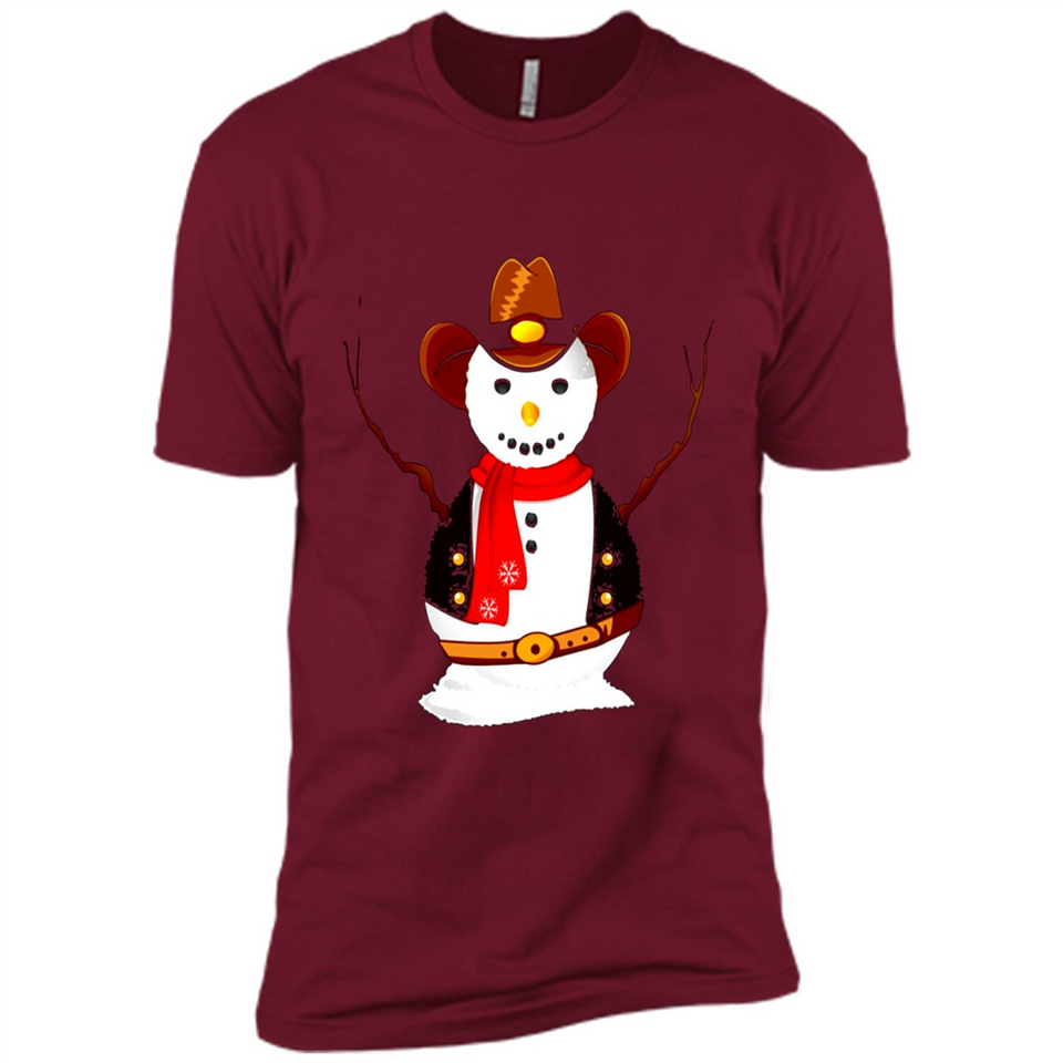 Snowman Cowboy Merry Christmas Xmas