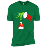 Funny Grinch Hand Holding Santa Hat Ornament Christmas PING PONG