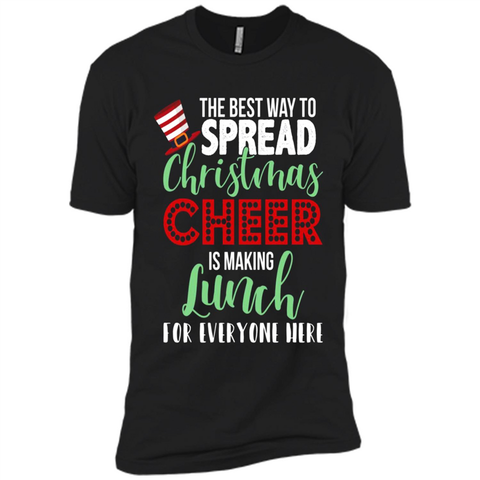 Spread Christmas Cheer Lunch Family Xmas Gift Ls - Premium Short Sleeve T-Shirt