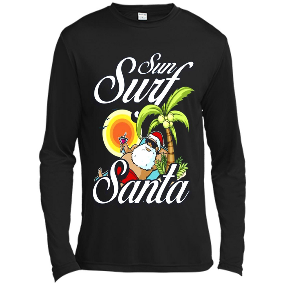 Sun Surf Santa - Canvas Long Sleeve T-Shirt