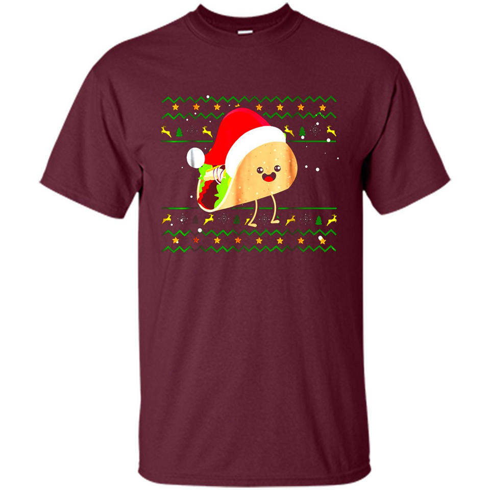 TACO Santa Hat Ugly Christmas shirt Ladies' Boyfriend