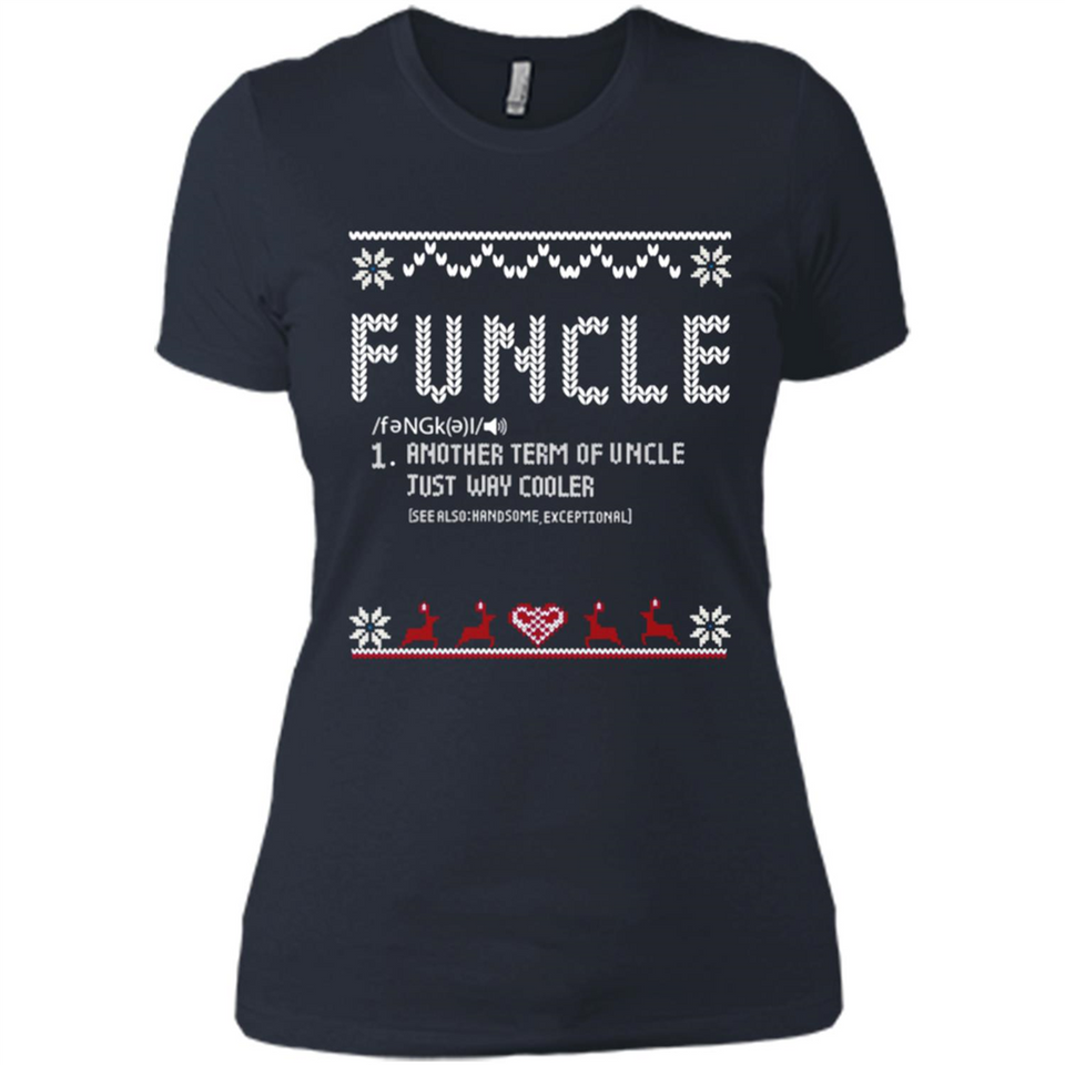 Mens Christmas Funcle Definition - Ladies' Boyfriend T-Shirt