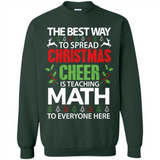 Math Teacher Christmas Shirt Christmas Cheer - Sweatshirt
