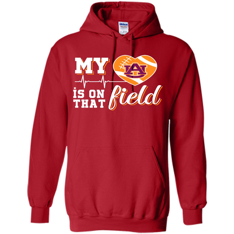 Auburn Tigers Football My Heart is on that Field - Hoodie