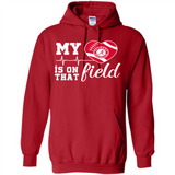 Alabama Crimson Football My Heart is on that Field - Hoodie
