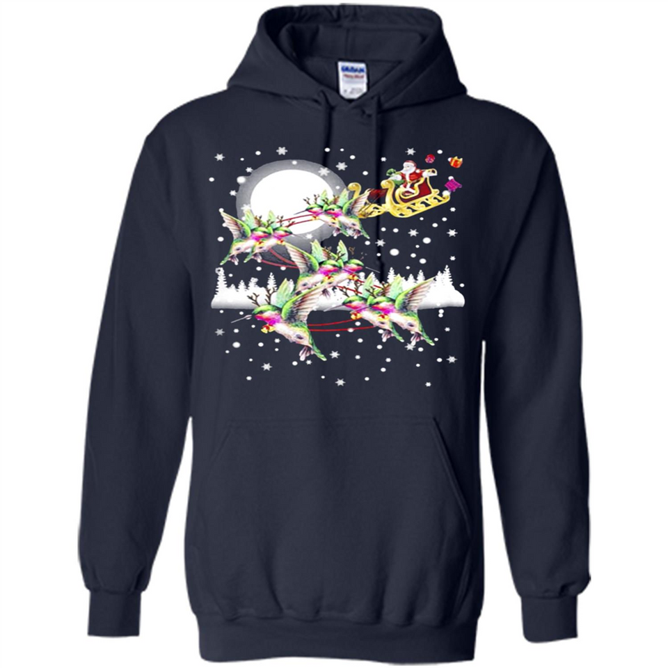 Hummingbird Santa Sleigh - Hoodie
