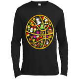 Basketball Christmas Ornament - Canvas Long Sleeve T-Shirt