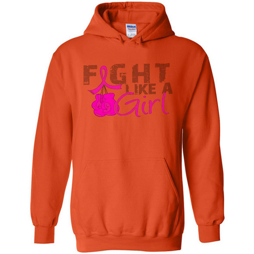 Fight Like A Girl Breast Cancer Awareness - Hoodie