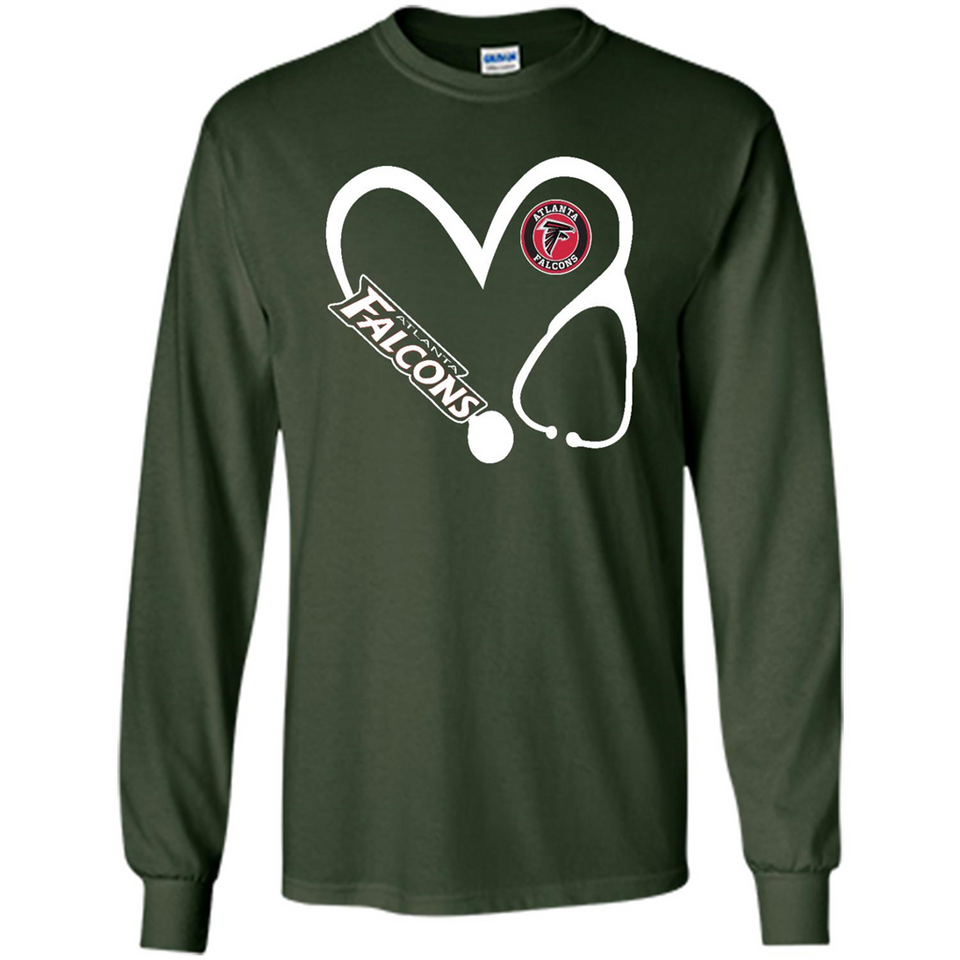 Stethoscope Heart Love Atlanta Falcons For Football Lovers