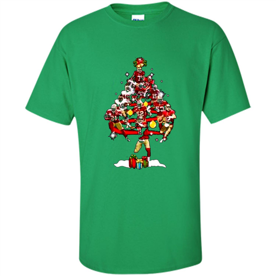 San Francisco 49ers Players Christmas Tree PINGPONG