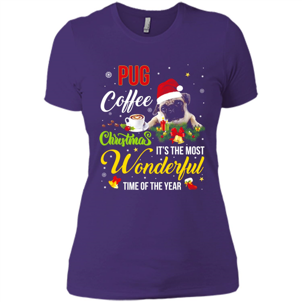 Pug Coffee Wonderful Christmas