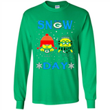 Snow Day Shirt For Green Bay Packers Vs Minion Fans pingpong