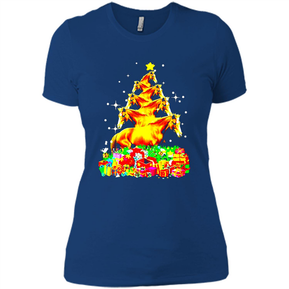 Horse Lover Tees Merry Christmas - Ladies' Boyfriend T-Shirt