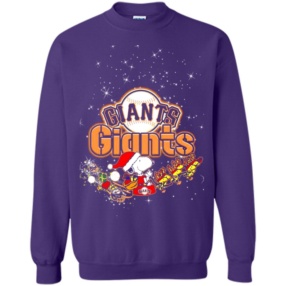 Snoopy Christmas San Francisco Giants - Sweatshirt