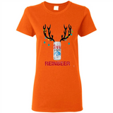 Coors Light Reinbeer Funny Beer Reindeer Christmas Sweatshirt - Ladies Short-Sleeve