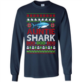 Auntie shark Doo Doo Doo Christmas - Long Sleeve T-Shirt