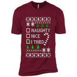 Naughty Nice I Tried Christmas sweatshirt PINGPONG