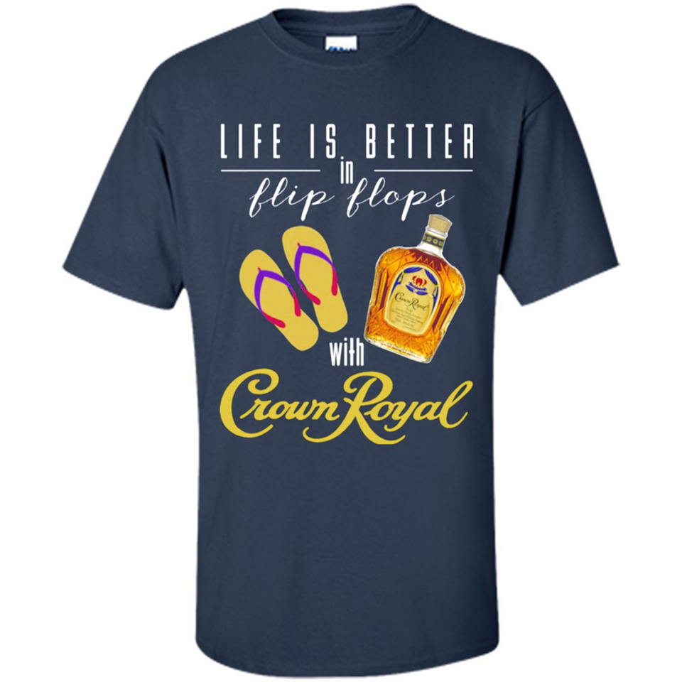 LIFE IS BETTER IN FLIP FLOPS WITH CROWN ROYAL