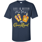 LIFE IS BETTER IN FLIP FLOPS WITH CROWN ROYAL