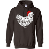 Chicken Christmas T Shirt Merry Chickmas Santa Claus Gifts - Hoodie