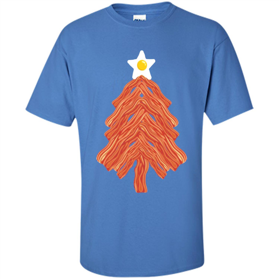 Bacon & Eggs Over Easy Fried Food Breakfast Xmas Tree Foodie - Shirt