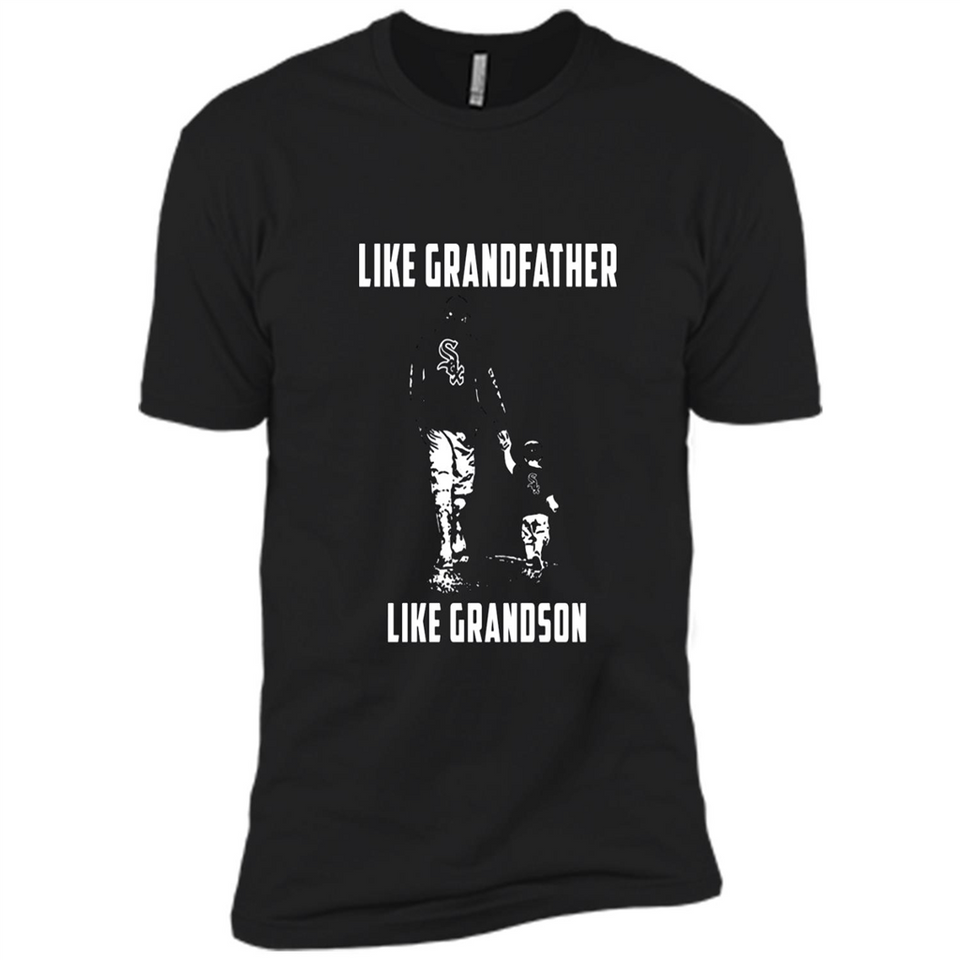Chicago White Sox GrandFather Like GrandSon - Premium Short Sleeve T-Shirt