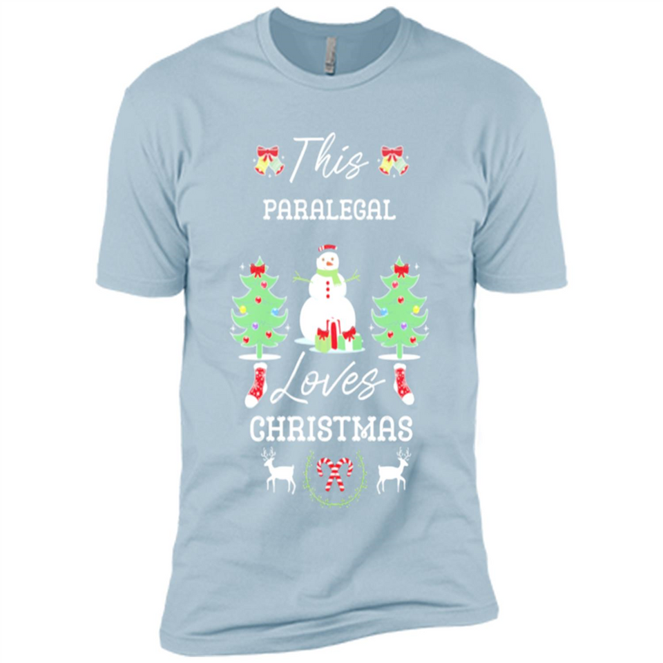 This Paralegal Loves Christmas Tree Shirt with Snowman