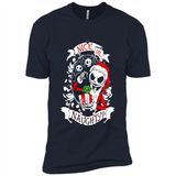 Christmas Shirt, Santa Nice Or Naughty Xmas - Premium Short Sleeve T-Shirt